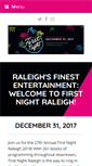 Mobile Screenshot of firstnightraleigh.com